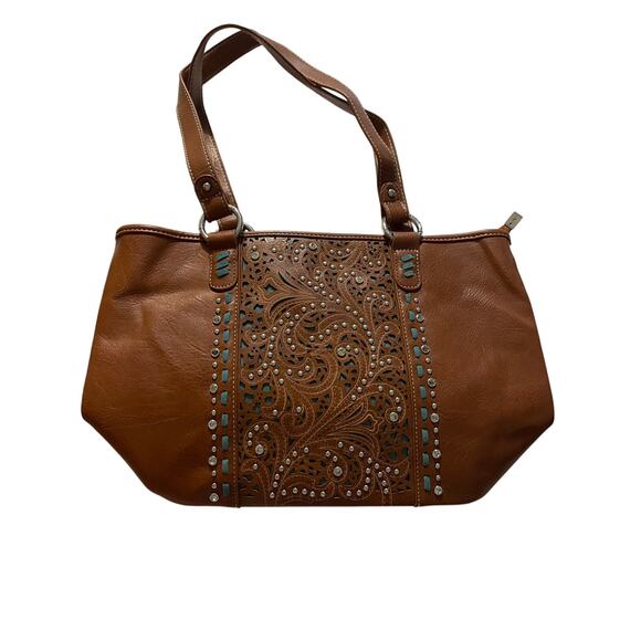 Montana West Tote Bag Vegan Leather - Picture 2 of 10